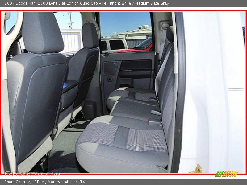 Bright White / Medium Slate Gray 2007 Dodge Ram 2500 Lone Star Edition Quad Cab 4x4