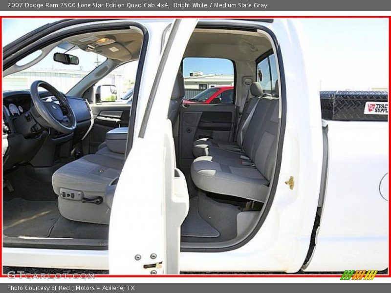 Bright White / Medium Slate Gray 2007 Dodge Ram 2500 Lone Star Edition Quad Cab 4x4