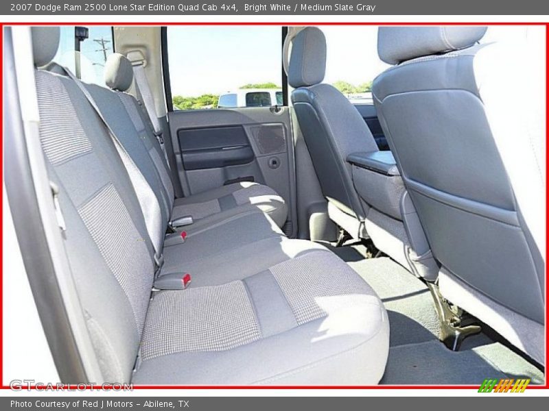 Bright White / Medium Slate Gray 2007 Dodge Ram 2500 Lone Star Edition Quad Cab 4x4
