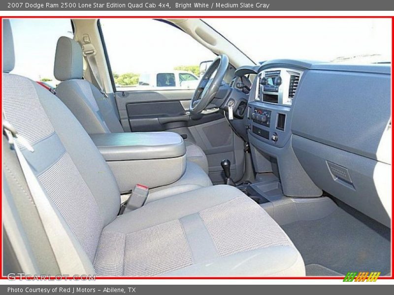 Bright White / Medium Slate Gray 2007 Dodge Ram 2500 Lone Star Edition Quad Cab 4x4