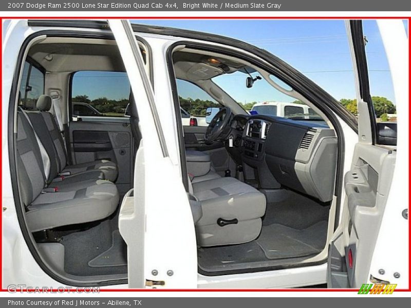 Bright White / Medium Slate Gray 2007 Dodge Ram 2500 Lone Star Edition Quad Cab 4x4