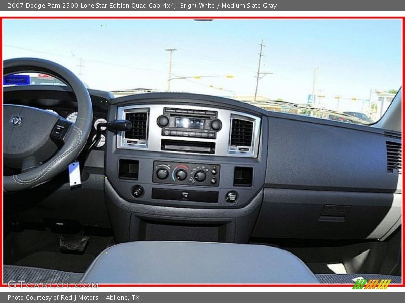 Bright White / Medium Slate Gray 2007 Dodge Ram 2500 Lone Star Edition Quad Cab 4x4