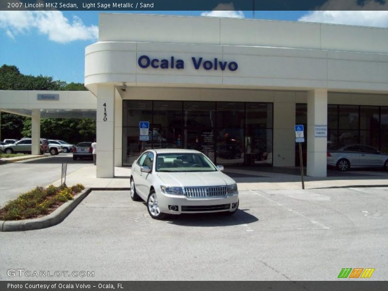 Light Sage Metallic / Sand 2007 Lincoln MKZ Sedan