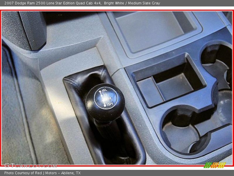 Bright White / Medium Slate Gray 2007 Dodge Ram 2500 Lone Star Edition Quad Cab 4x4