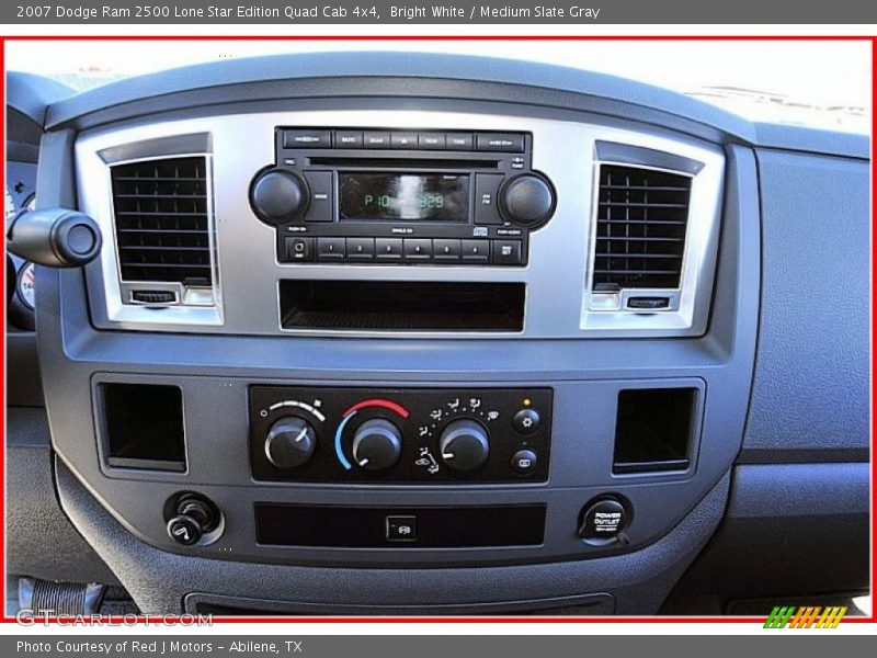 Bright White / Medium Slate Gray 2007 Dodge Ram 2500 Lone Star Edition Quad Cab 4x4