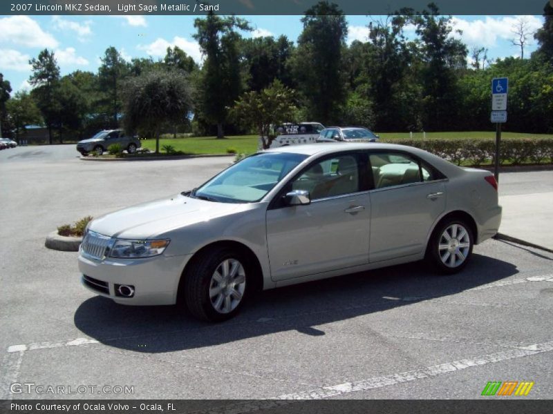 Light Sage Metallic / Sand 2007 Lincoln MKZ Sedan