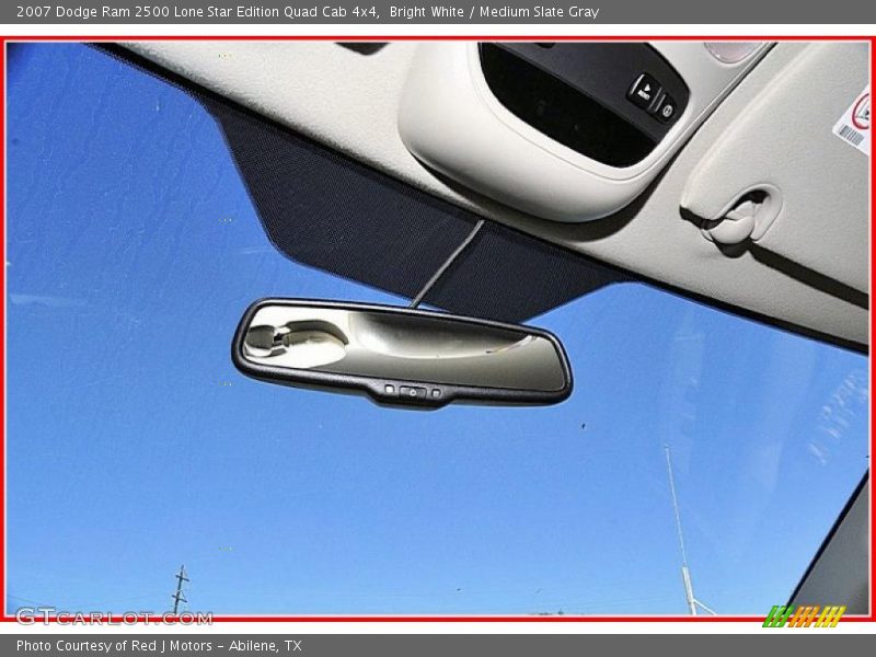 Bright White / Medium Slate Gray 2007 Dodge Ram 2500 Lone Star Edition Quad Cab 4x4