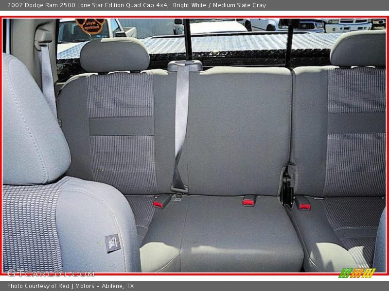 Bright White / Medium Slate Gray 2007 Dodge Ram 2500 Lone Star Edition Quad Cab 4x4