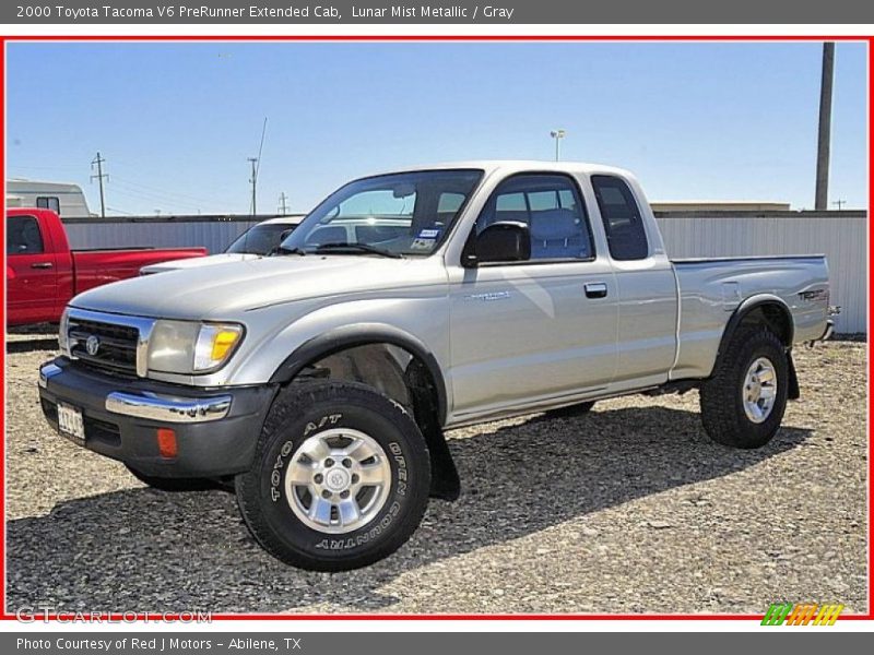 Lunar Mist Metallic / Gray 2000 Toyota Tacoma V6 PreRunner Extended Cab