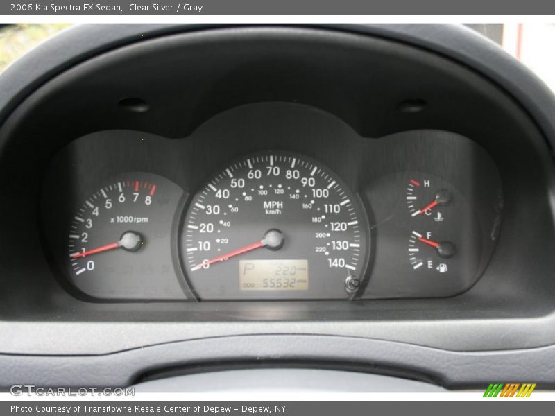 Clear Silver / Gray 2006 Kia Spectra EX Sedan