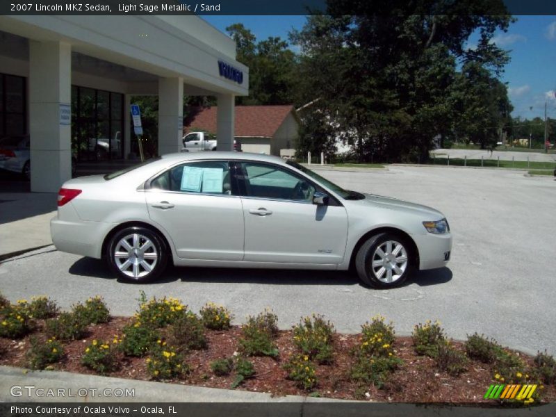 Light Sage Metallic / Sand 2007 Lincoln MKZ Sedan
