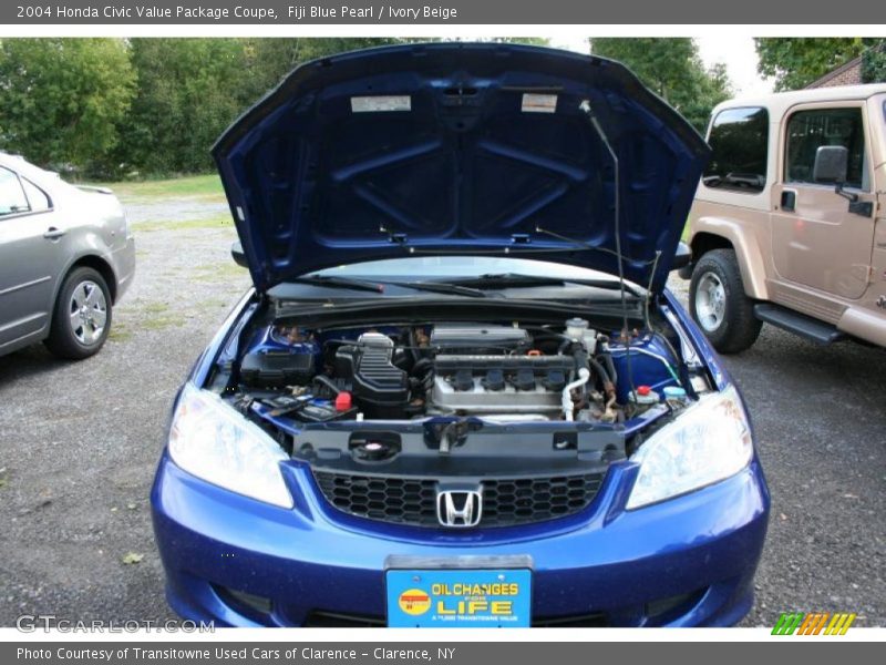 Fiji Blue Pearl / Ivory Beige 2004 Honda Civic Value Package Coupe