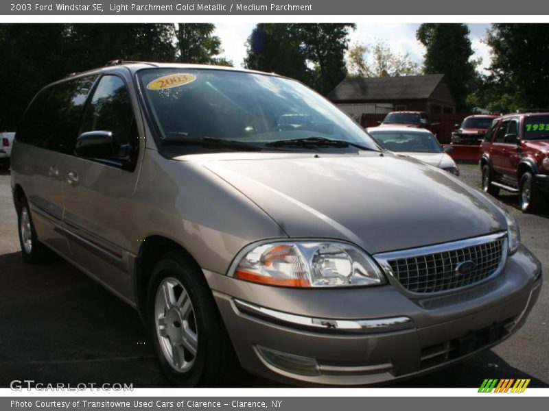 Light Parchment Gold Metallic / Medium Parchment 2003 Ford Windstar SE