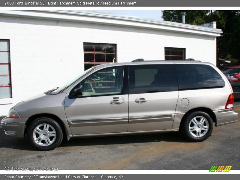 Light Parchment Gold Metallic / Medium Parchment 2003 Ford Windstar SE
