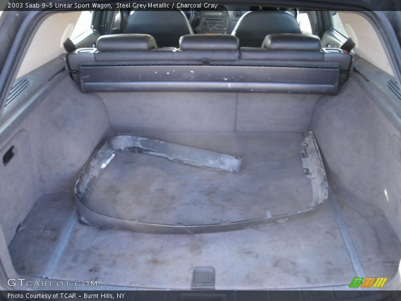 Steel Grey Metallic / Charcoal Gray 2003 Saab 9-5 Linear Sport Wagon