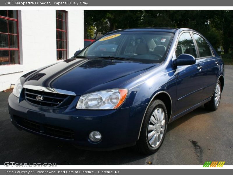 Imperial Blue / Gray 2005 Kia Spectra LX Sedan