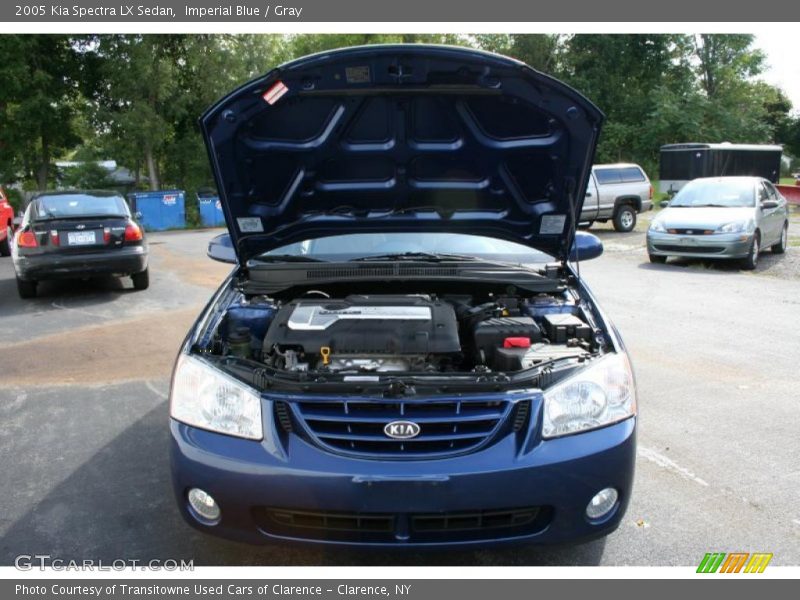 Imperial Blue / Gray 2005 Kia Spectra LX Sedan