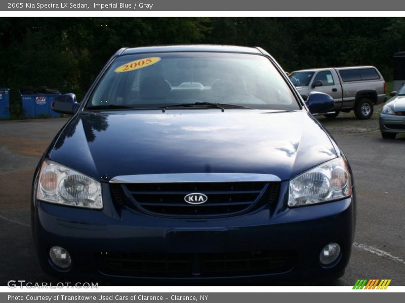 Imperial Blue / Gray 2005 Kia Spectra LX Sedan