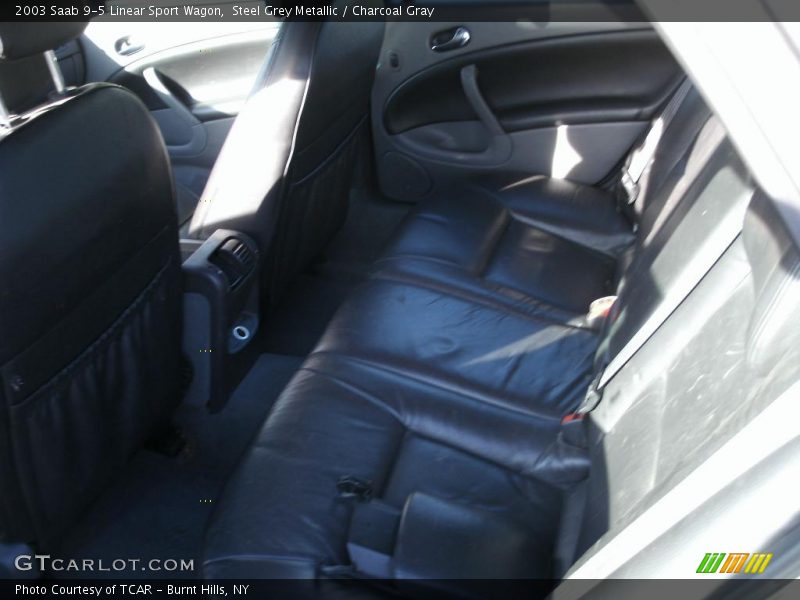 Steel Grey Metallic / Charcoal Gray 2003 Saab 9-5 Linear Sport Wagon