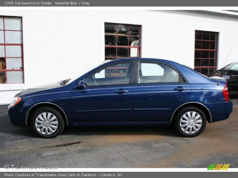 Imperial Blue / Gray 2005 Kia Spectra LX Sedan