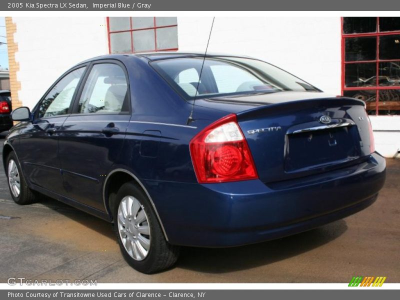 Imperial Blue / Gray 2005 Kia Spectra LX Sedan