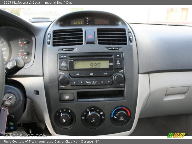 Imperial Blue / Gray 2005 Kia Spectra LX Sedan