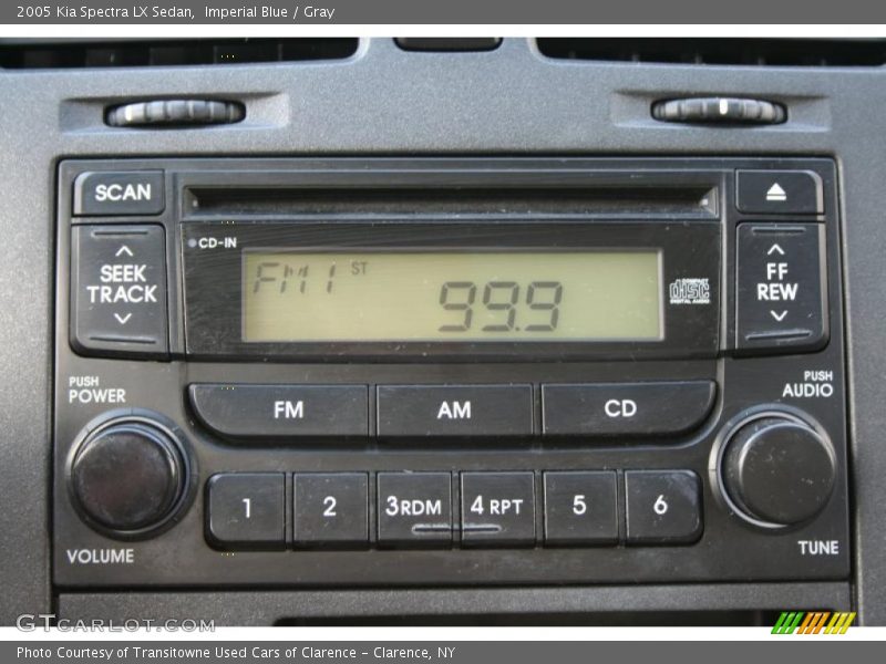 Imperial Blue / Gray 2005 Kia Spectra LX Sedan