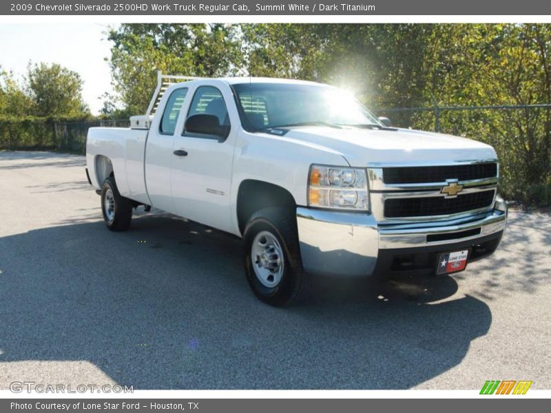 Summit White / Dark Titanium 2009 Chevrolet Silverado 2500HD Work Truck Regular Cab