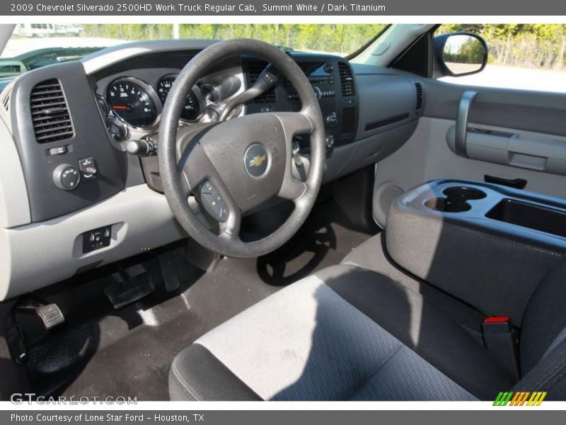 Summit White / Dark Titanium 2009 Chevrolet Silverado 2500HD Work Truck Regular Cab