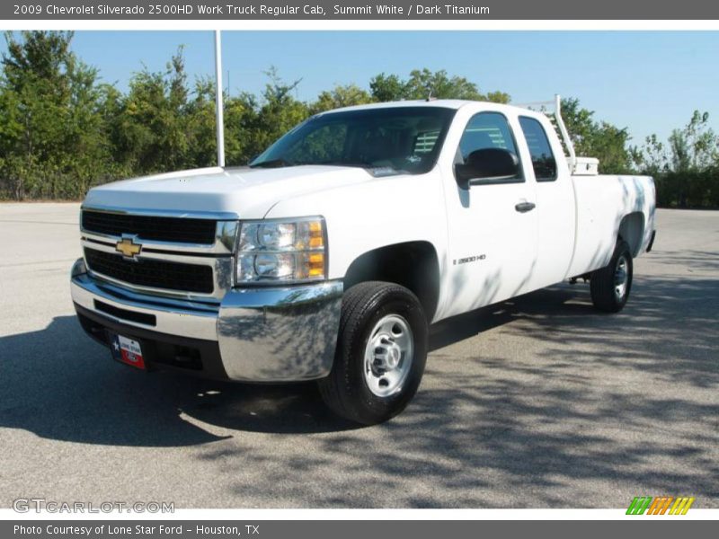Summit White / Dark Titanium 2009 Chevrolet Silverado 2500HD Work Truck Regular Cab
