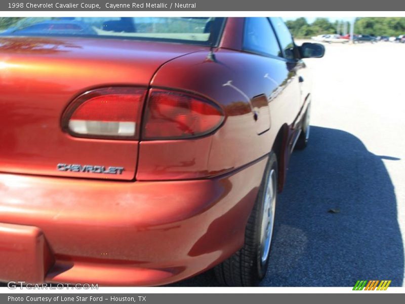Cayenne Red Metallic / Neutral 1998 Chevrolet Cavalier Coupe