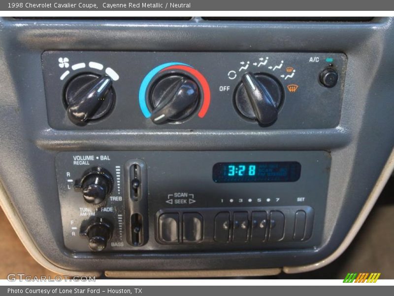 Cayenne Red Metallic / Neutral 1998 Chevrolet Cavalier Coupe