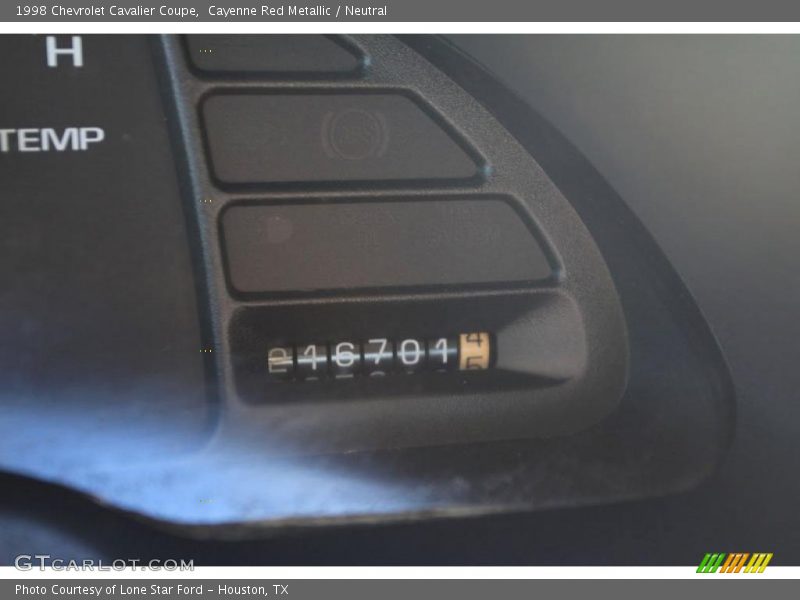 Cayenne Red Metallic / Neutral 1998 Chevrolet Cavalier Coupe