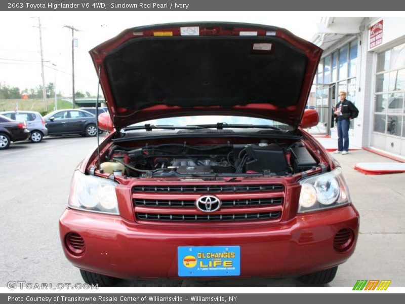 Sundown Red Pearl / Ivory 2003 Toyota Highlander V6 4WD