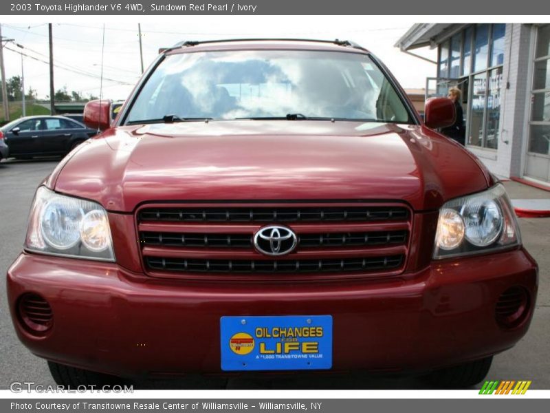 Sundown Red Pearl / Ivory 2003 Toyota Highlander V6 4WD