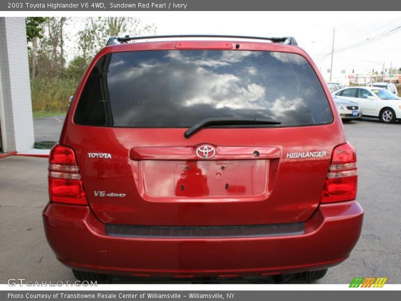 Sundown Red Pearl / Ivory 2003 Toyota Highlander V6 4WD