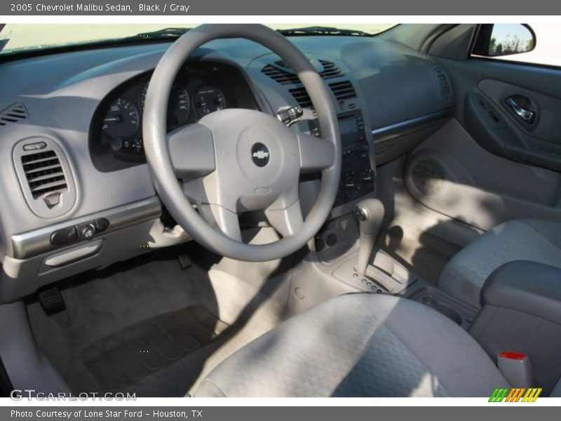 Black / Gray 2005 Chevrolet Malibu Sedan
