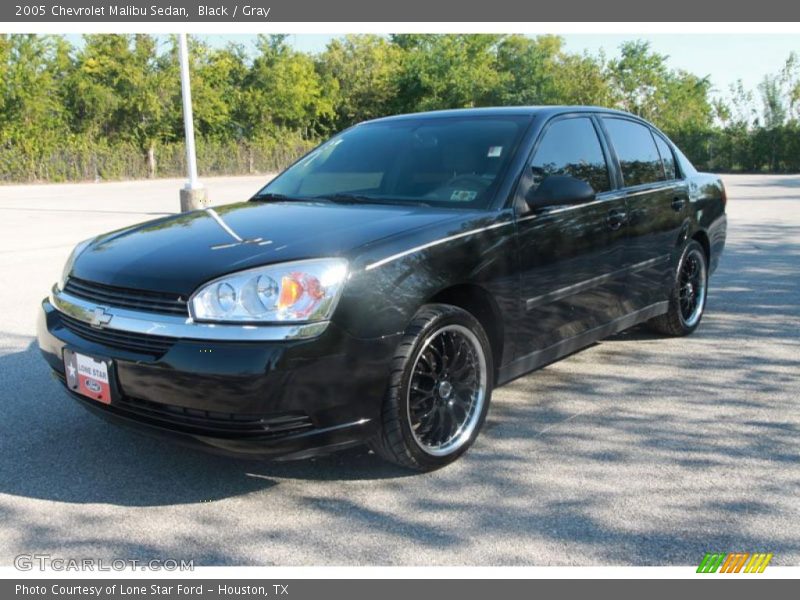 Black / Gray 2005 Chevrolet Malibu Sedan