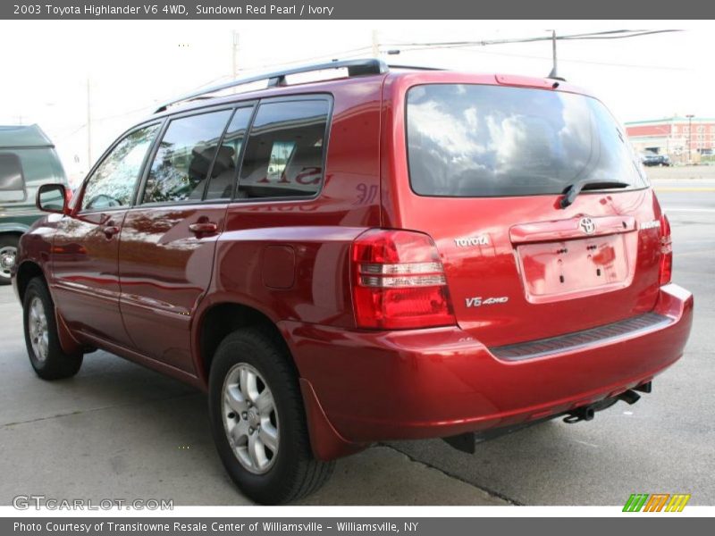 Sundown Red Pearl / Ivory 2003 Toyota Highlander V6 4WD