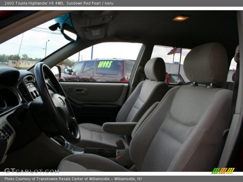 Sundown Red Pearl / Ivory 2003 Toyota Highlander V6 4WD