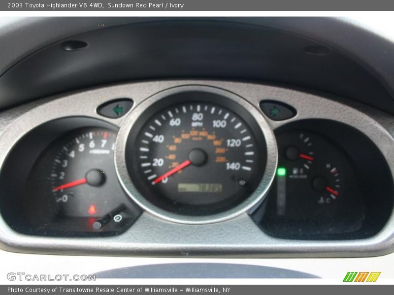 Sundown Red Pearl / Ivory 2003 Toyota Highlander V6 4WD