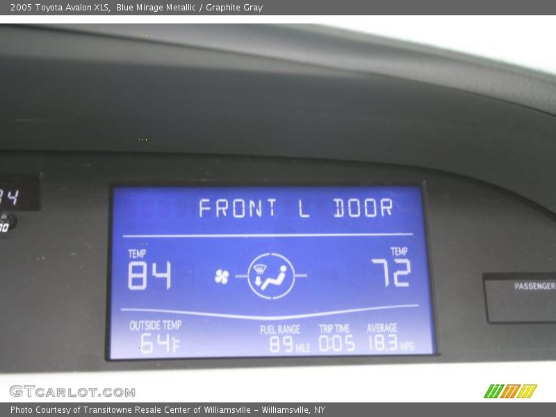 Blue Mirage Metallic / Graphite Gray 2005 Toyota Avalon XLS