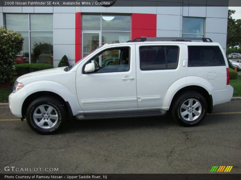 Avalanche White / Graphite 2008 Nissan Pathfinder SE 4x4