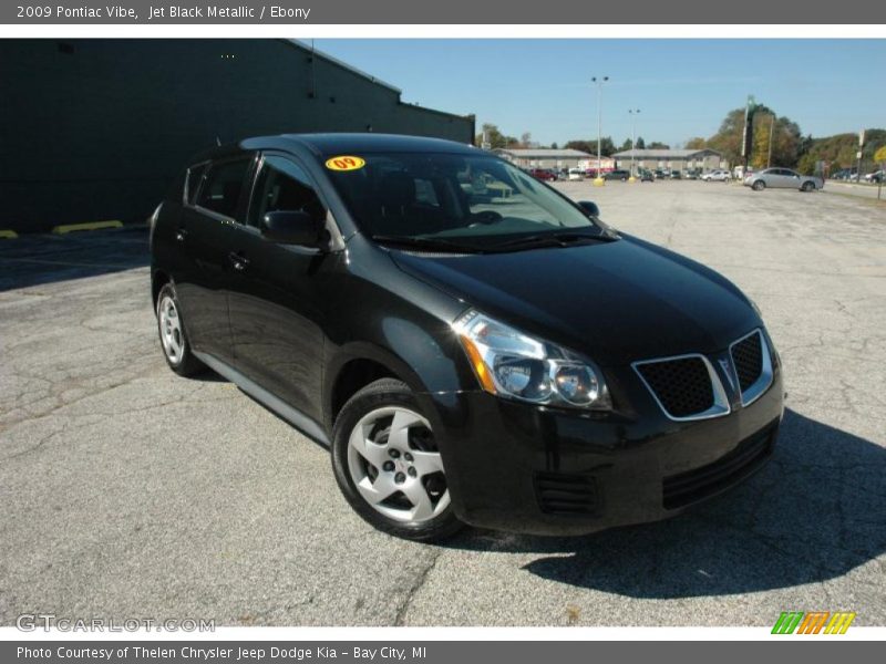 Jet Black Metallic / Ebony 2009 Pontiac Vibe