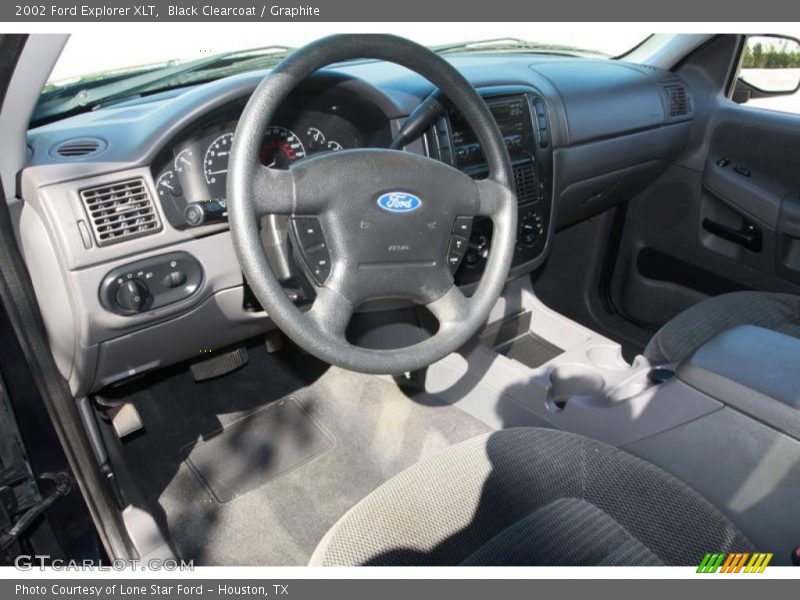 Black Clearcoat / Graphite 2002 Ford Explorer XLT