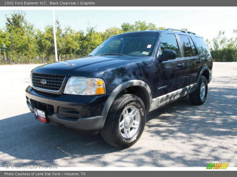 Black Clearcoat / Graphite 2002 Ford Explorer XLT