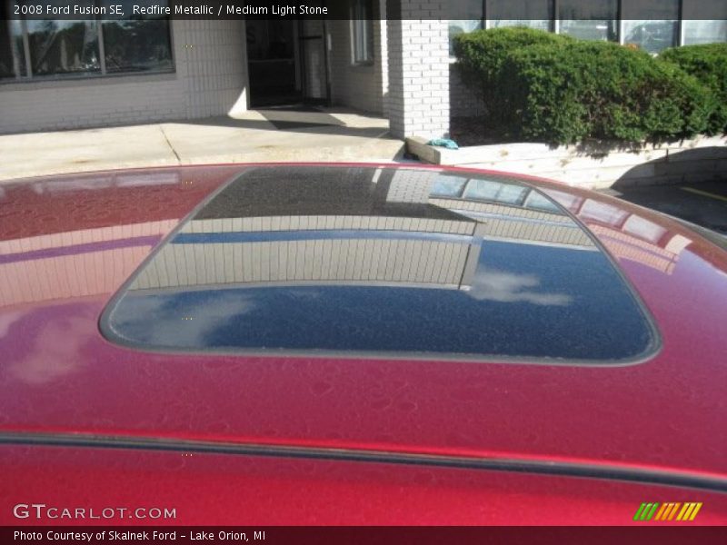 Redfire Metallic / Medium Light Stone 2008 Ford Fusion SE