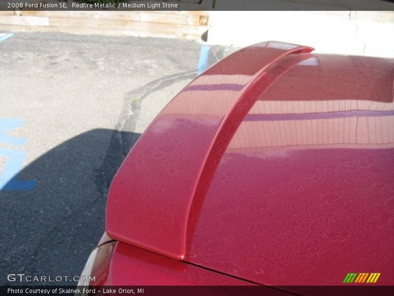Redfire Metallic / Medium Light Stone 2008 Ford Fusion SE