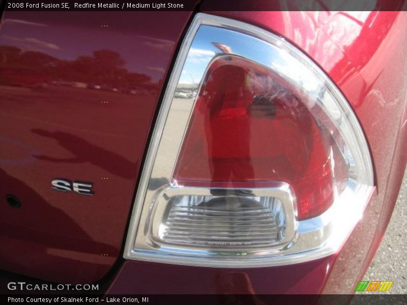 Redfire Metallic / Medium Light Stone 2008 Ford Fusion SE