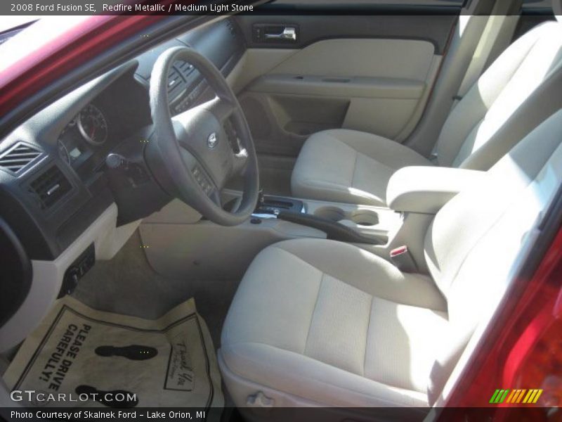 Redfire Metallic / Medium Light Stone 2008 Ford Fusion SE